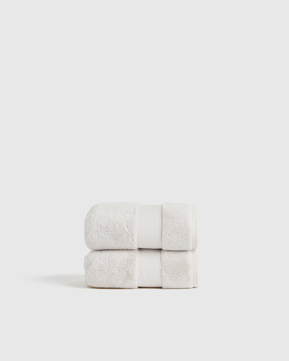 Turkish Ultra Plush Hand Towel (Set of 2) - One Size / White