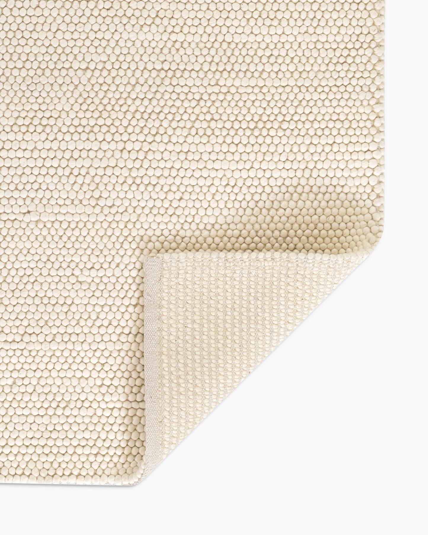 Tribeca Handwoven Wool Rug - 3' x 5' / Cream