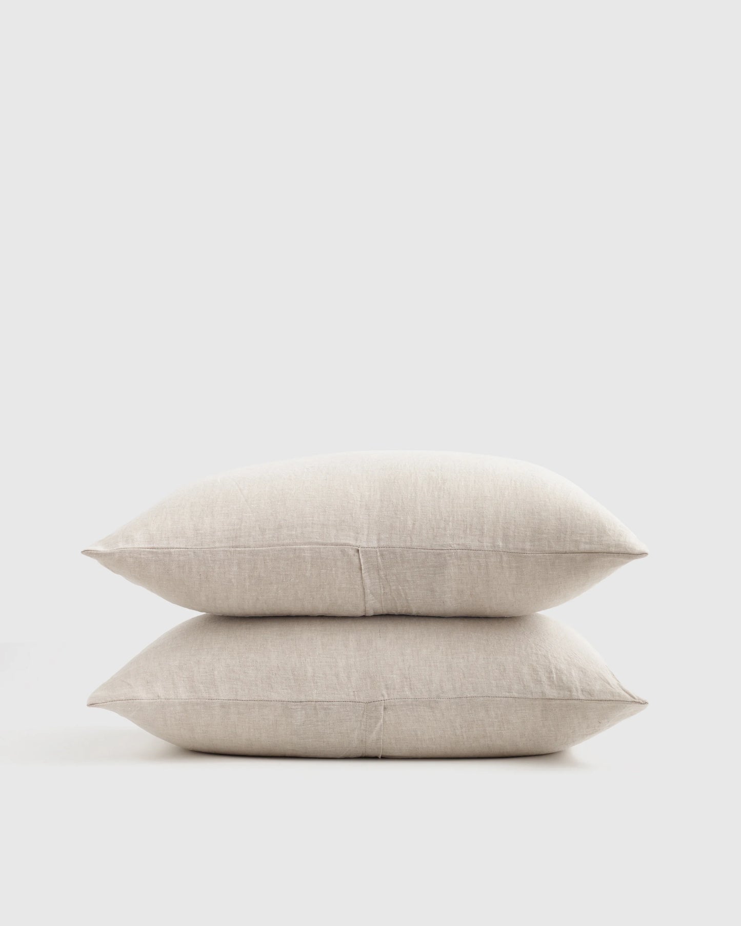 European Linen Chambray Sham Set - Standard / Natural