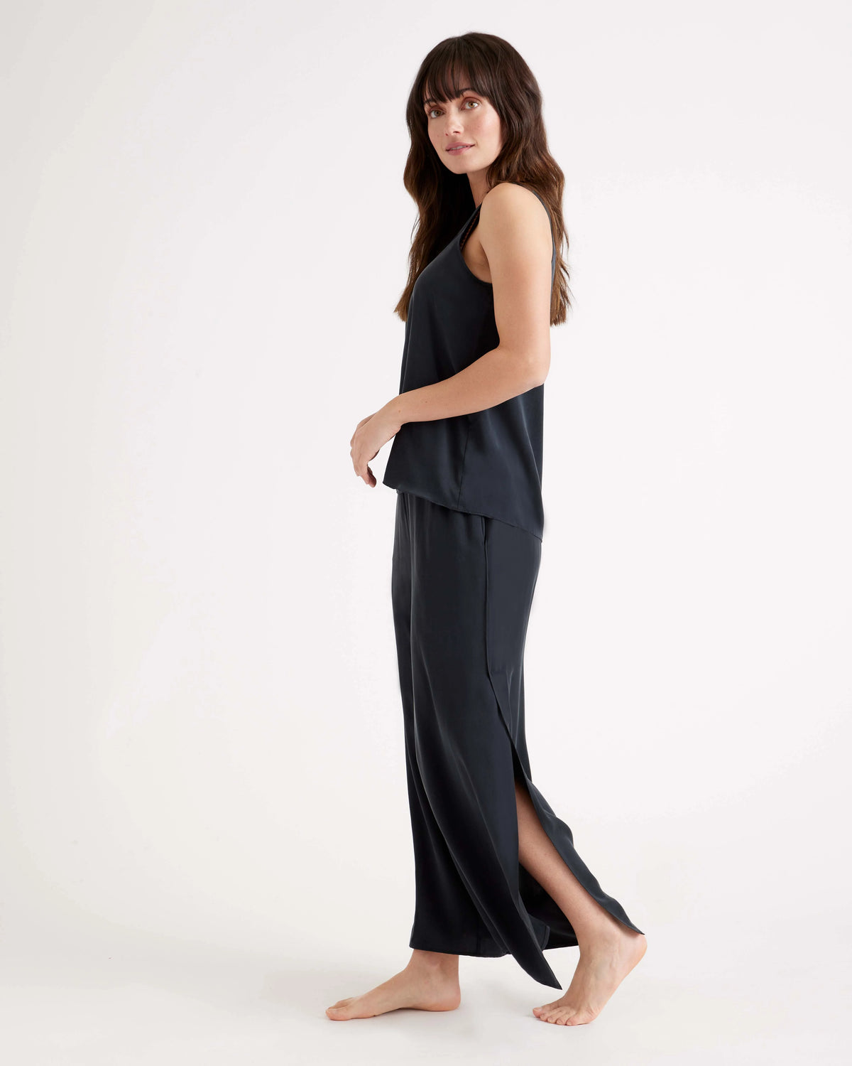 100% Washable Silk Pajama Pants - XS / Indigo