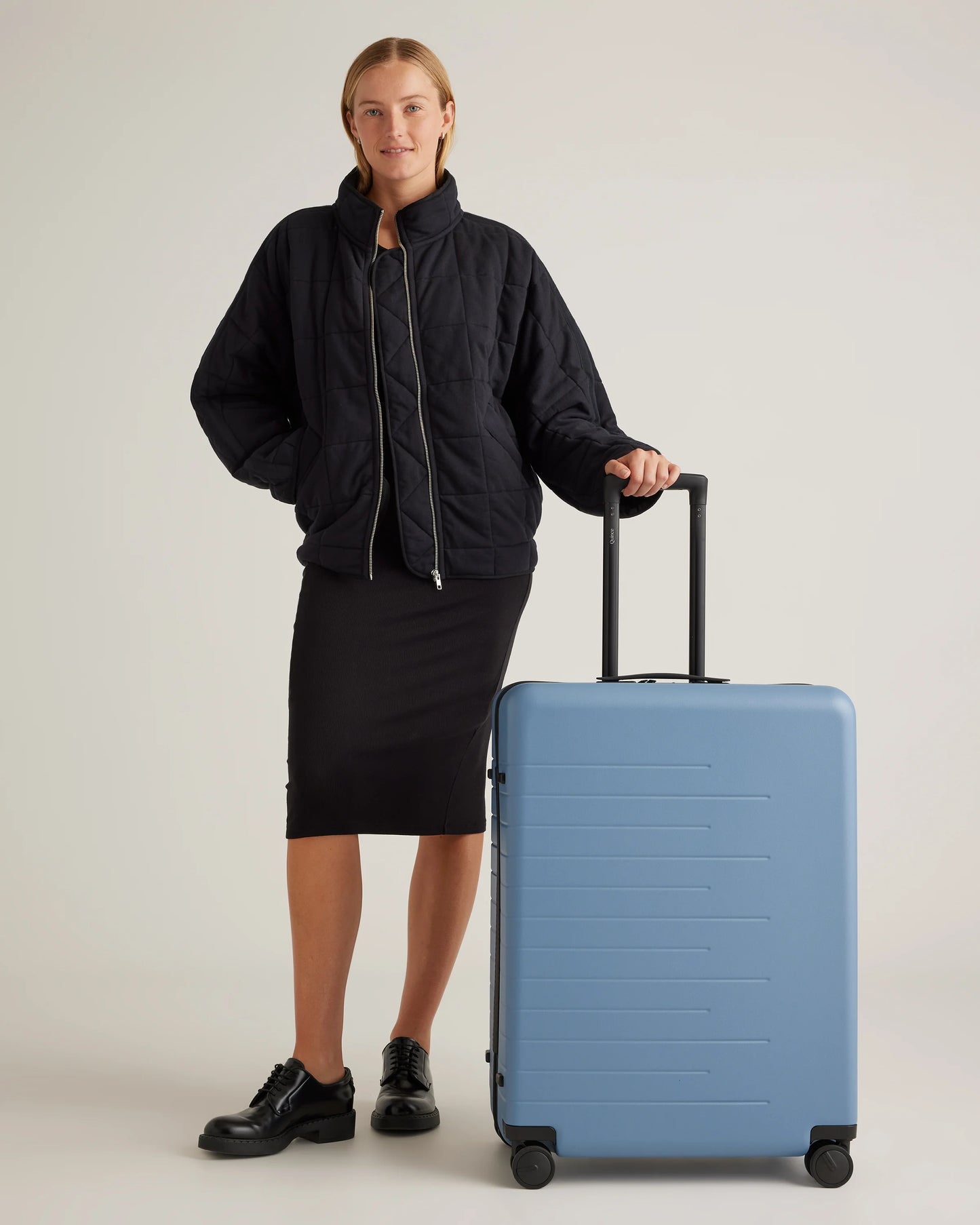 Small Carry-On & Large Check-In Suitcase Set - One Size / Olive
