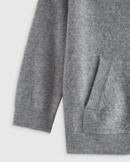 Washable Cashmere Full Zip Hoodie - 2T / True Navy