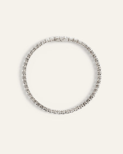 14K Gold Lab Grown Diamond Tennis Bracelet - 7ctw - 6.5" / Yellow Gold