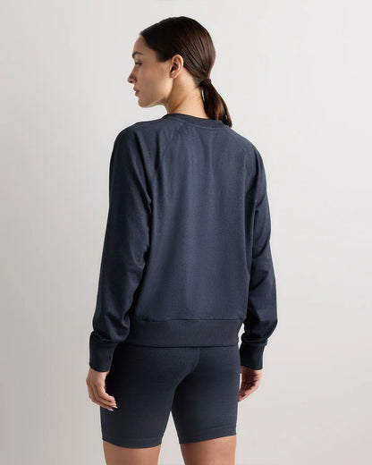 Flowknit Pullover Crew - XS / Heather Deep Navy