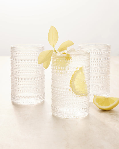 Jupiter Tall Glass Tumbler (Set of 6) - One Size / Fern Green