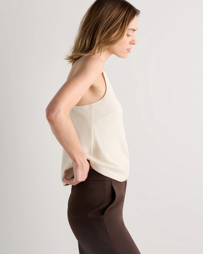 Matte V-Neck Cami - XS / Porcelain Ivory