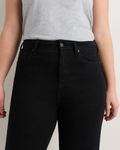 Curvy Bella Stretch Wide Leg Jeans - 24 / Black