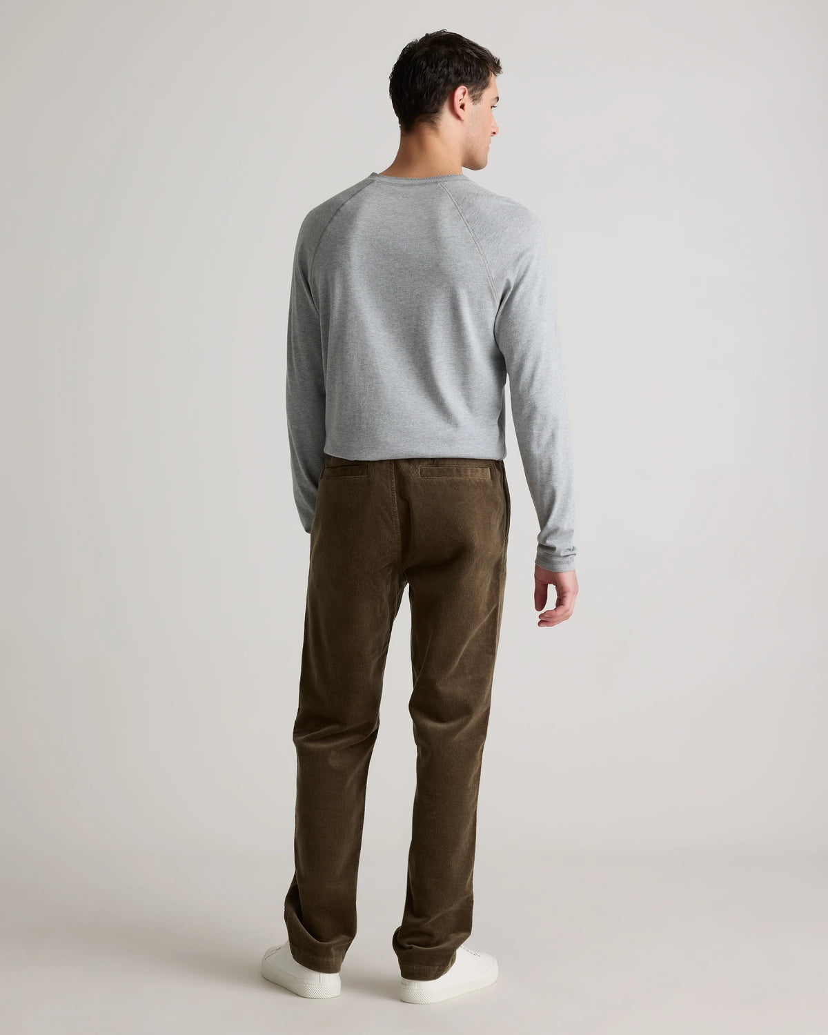 Organic Stretch Corduroy Drawstring Trousers - S / Storm Blue