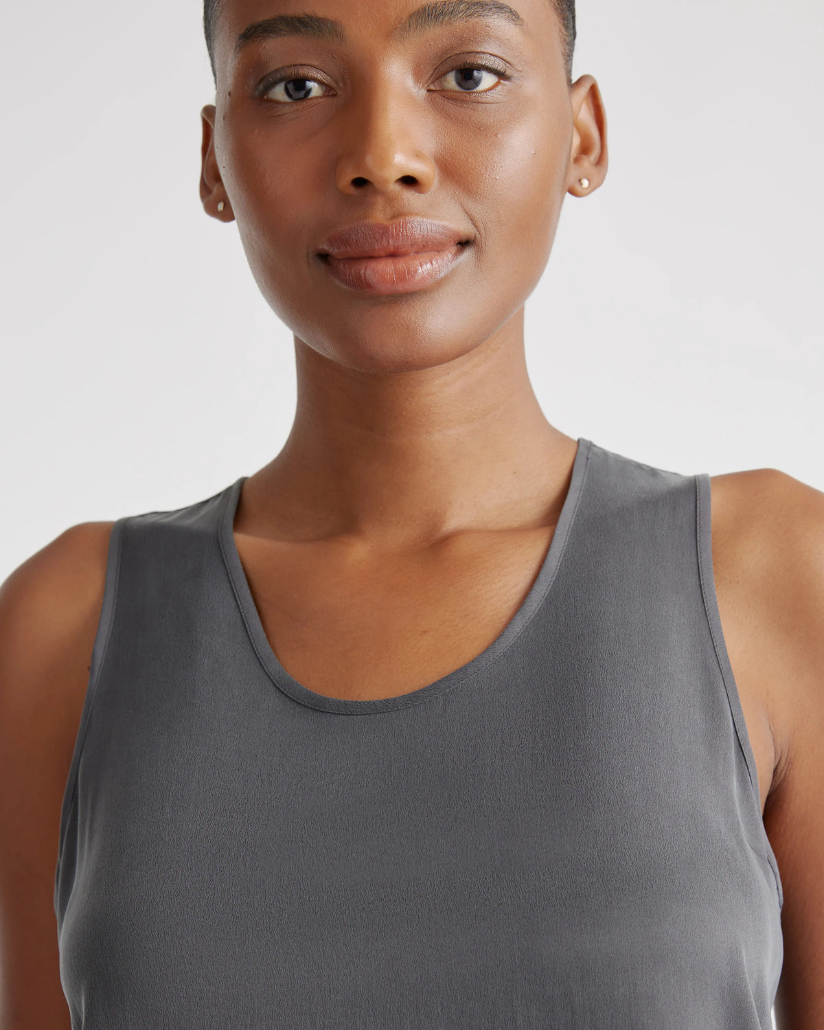 100% Washable Silk Pajama Tank - XS / Indigo