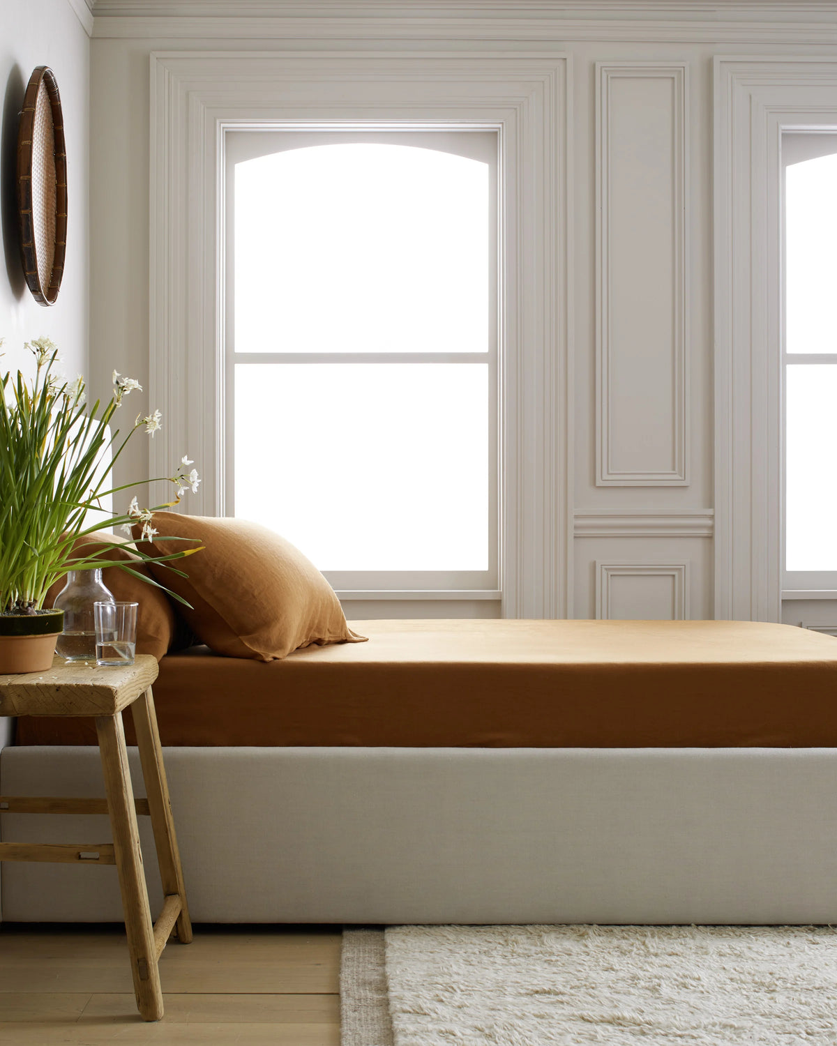 European Linen Pillowcase Set - Standard / White