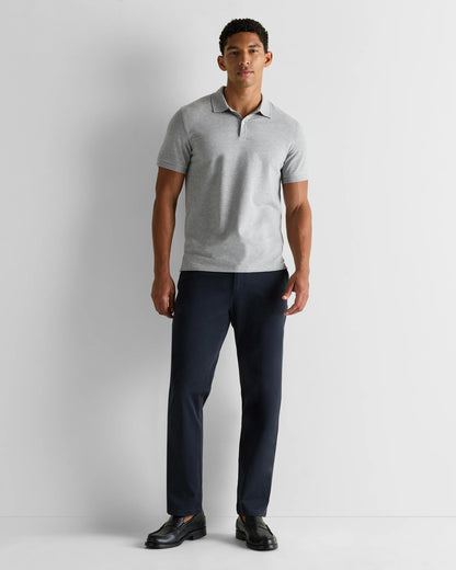 Organic Cotton Pique Polo - XS / Heather Grey