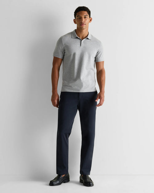 Organic Cotton Pique Polo - XS / Heather Grey