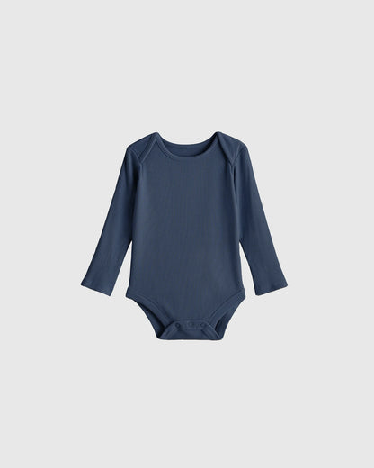 Softest Rib Long Sleeve Bodysuit - 0-3M / Violet Mist