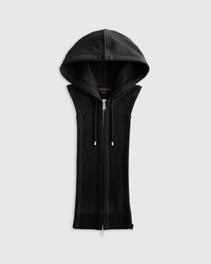 Organic Heavyweight Fleece Hoodie Blazer Insert - XS/S/M / Black