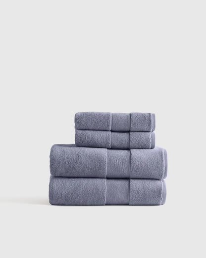 Classic Organic Turkish Cotton Bath Bundle (4 pieces) - One Size / White