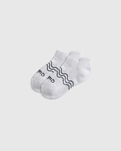 Organic Cotton Gripper Ankle Socks 8-Pack - 12M-24M / Pink/White Multi