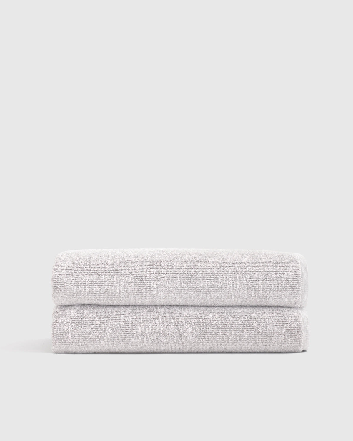 Turkish Ribbed Quick Dry Bath Sheet (Set of 2) - One Size / Mineral