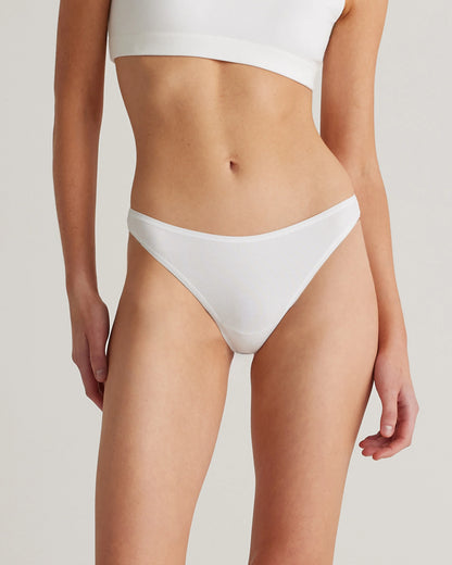 Organic Cotton Thong (6-pack) - XS / Mink