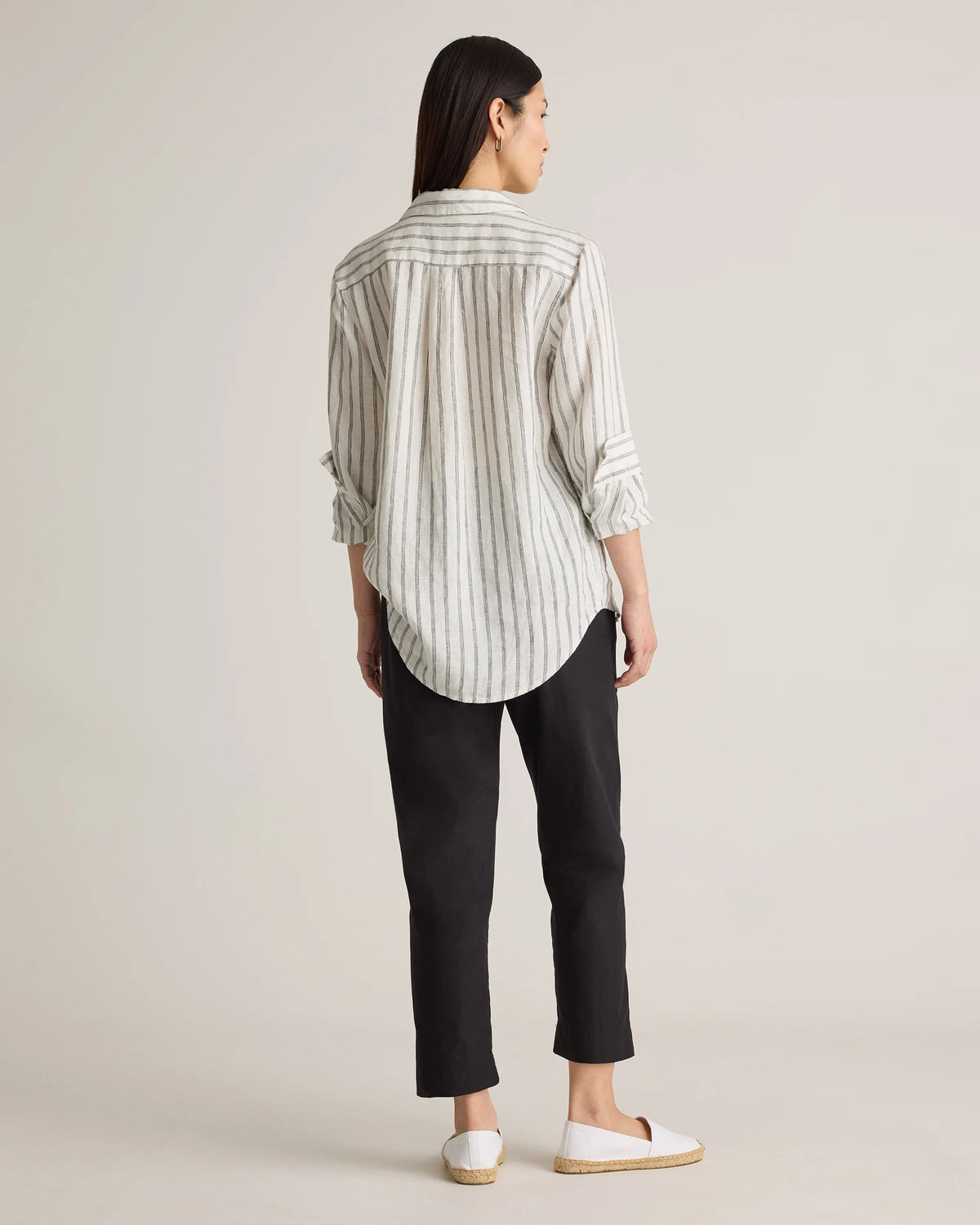 100% Organic Cotton Poplin Pull-On Pants - XS / Garden Green