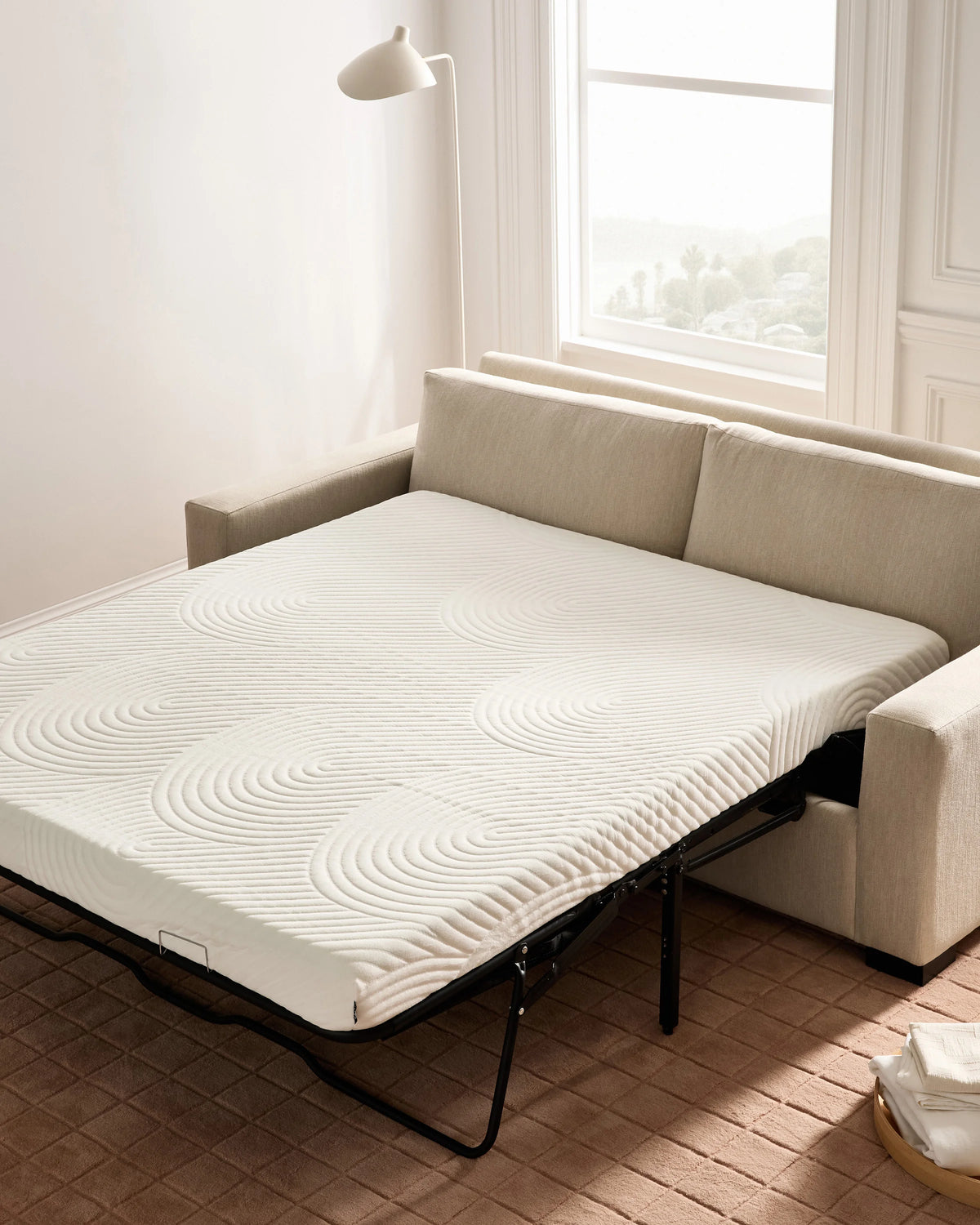 Stillman Sleeper Sofa in Performance Velvet - Queen / Java
