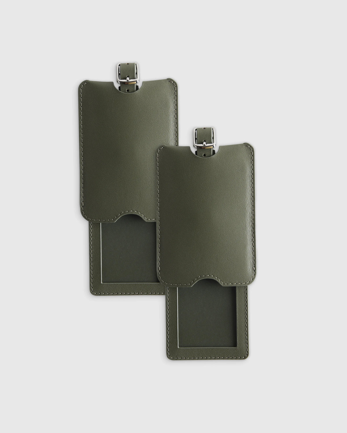 Nappa Leather Luggage Tag (2-Pack) - One Size / Cobalt Blue