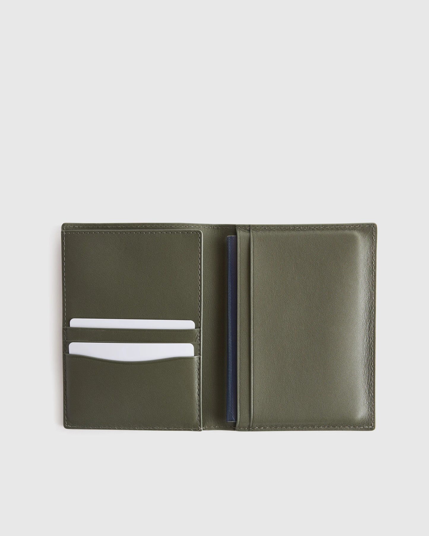 Nappa Leather RFID Blocking Passport Holder - One Size / Cherry Red