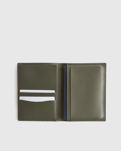 Nappa Leather RFID Blocking Passport Holder - One Size / Cherry Red