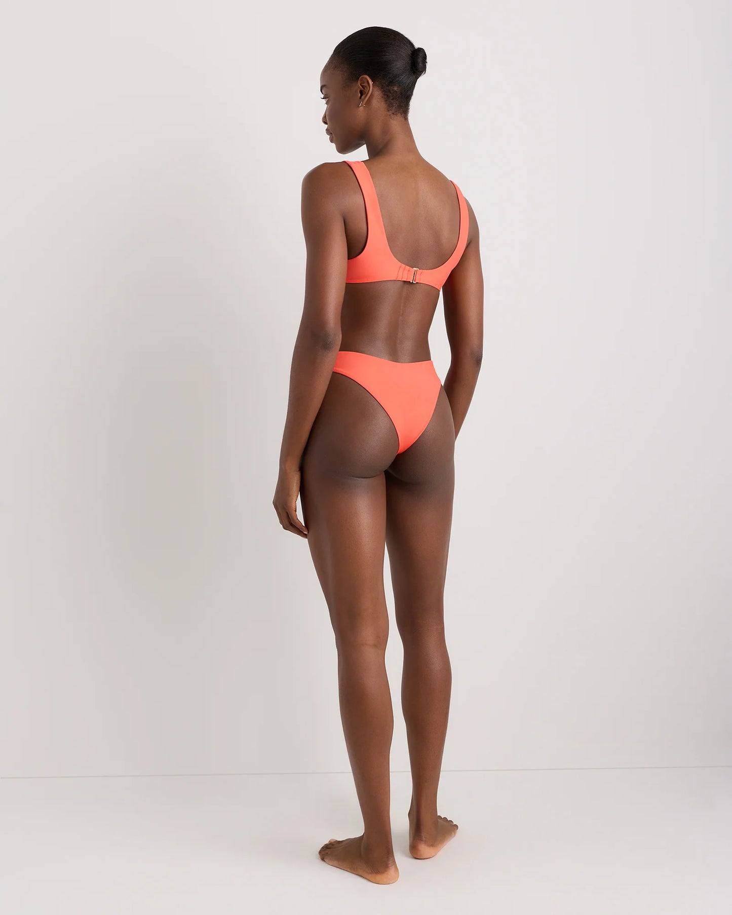 Italian High-Leg Bikini Bottom - XS / Mocha Midi Dot