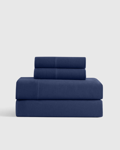 Organic Jersey Sheet Set - Twin / Light Blue