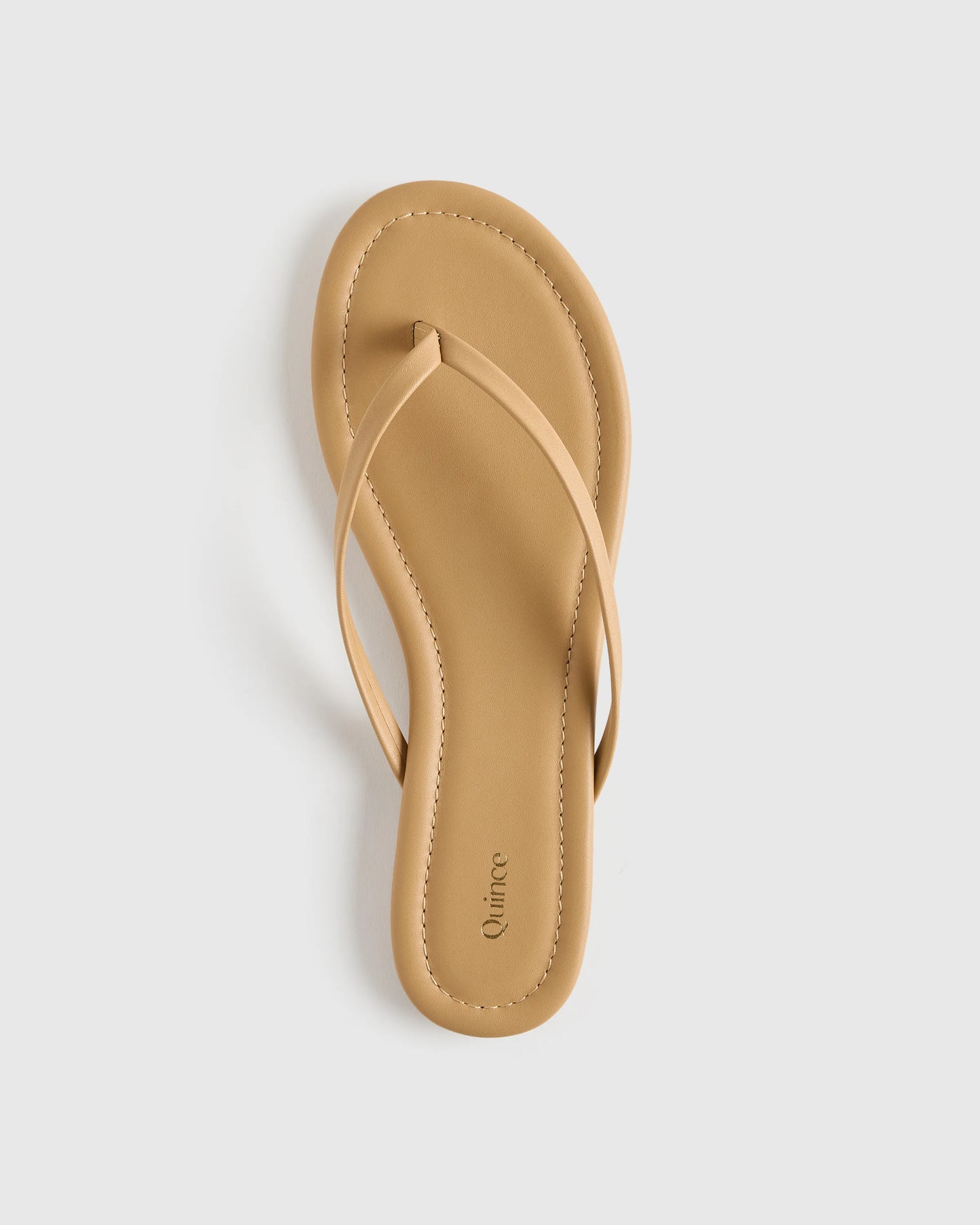 Italian Leather Flip Flops - 5 / Black