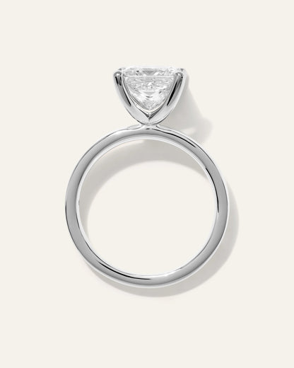 Lab Grown Diamond Princess Comfort Fit Engagement Ring - 2.5ct - 4 / Yellow Gold