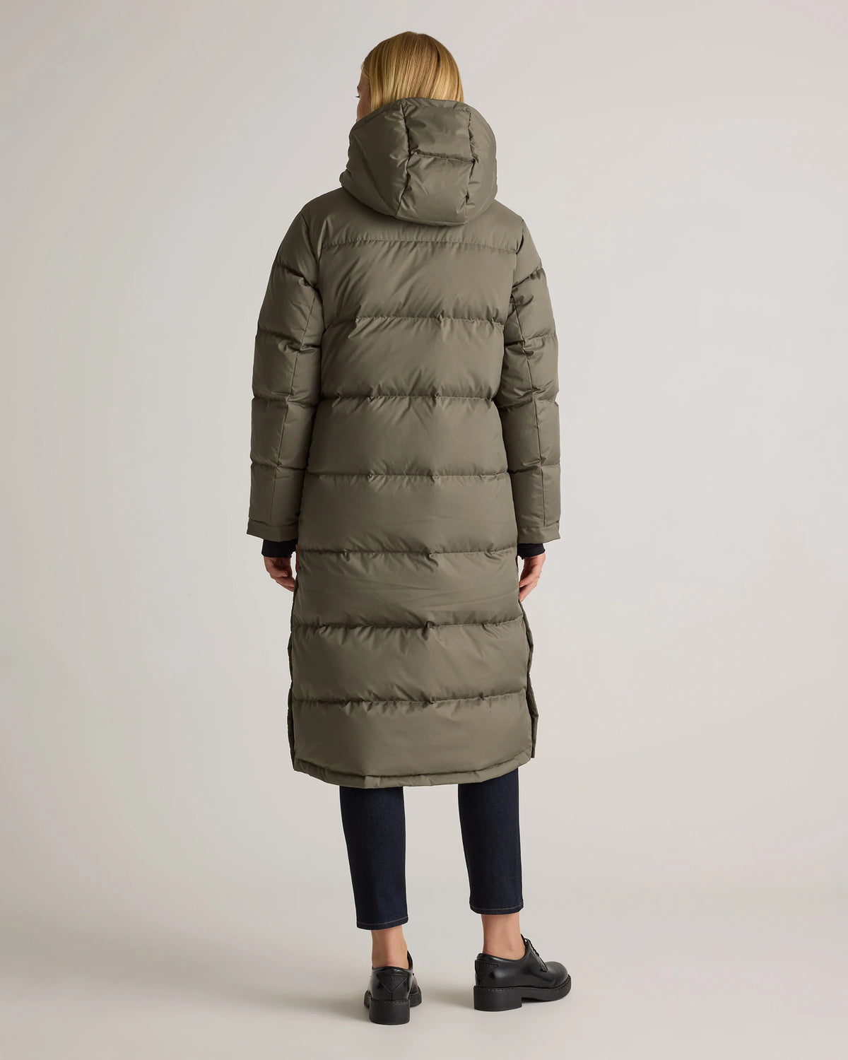 Responsible Down Long Puffer Jacket - XS / Black