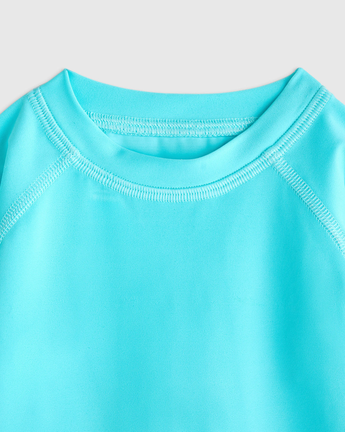 Long Sleeve Raglan Rash Guard - 6-9M / Island Aqua