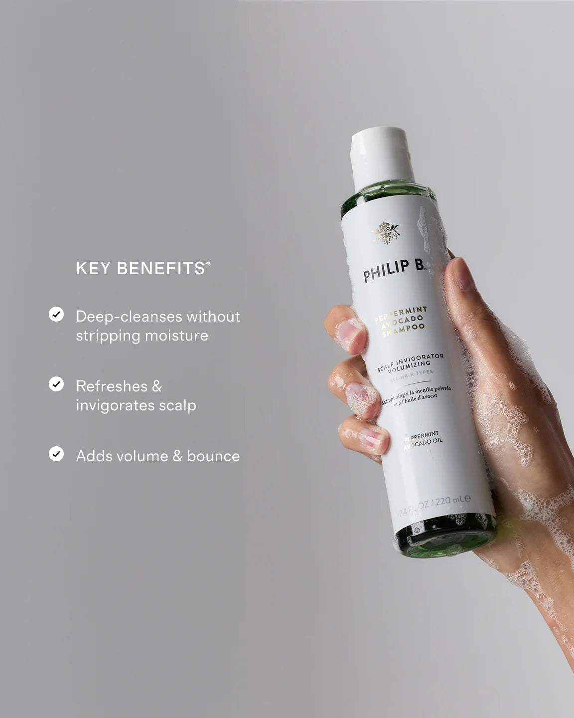 Peppermint Avocado Shampoo 7.4 oz by Philip B. Botanicals - One Size / No Color