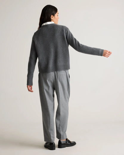 Luxe Baby Cashmere Crewneck Sweater - XS / Creamy Cortado