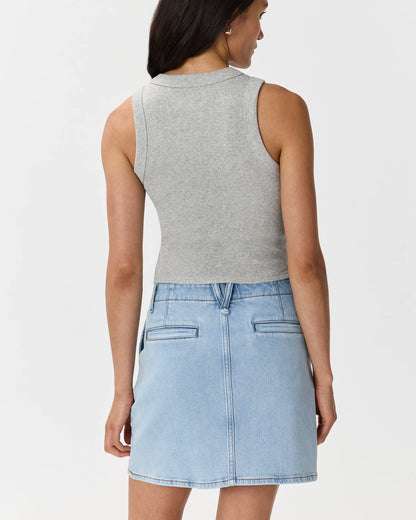 Stretch Denim Mini Skirt - 24 / Obsidian Blue