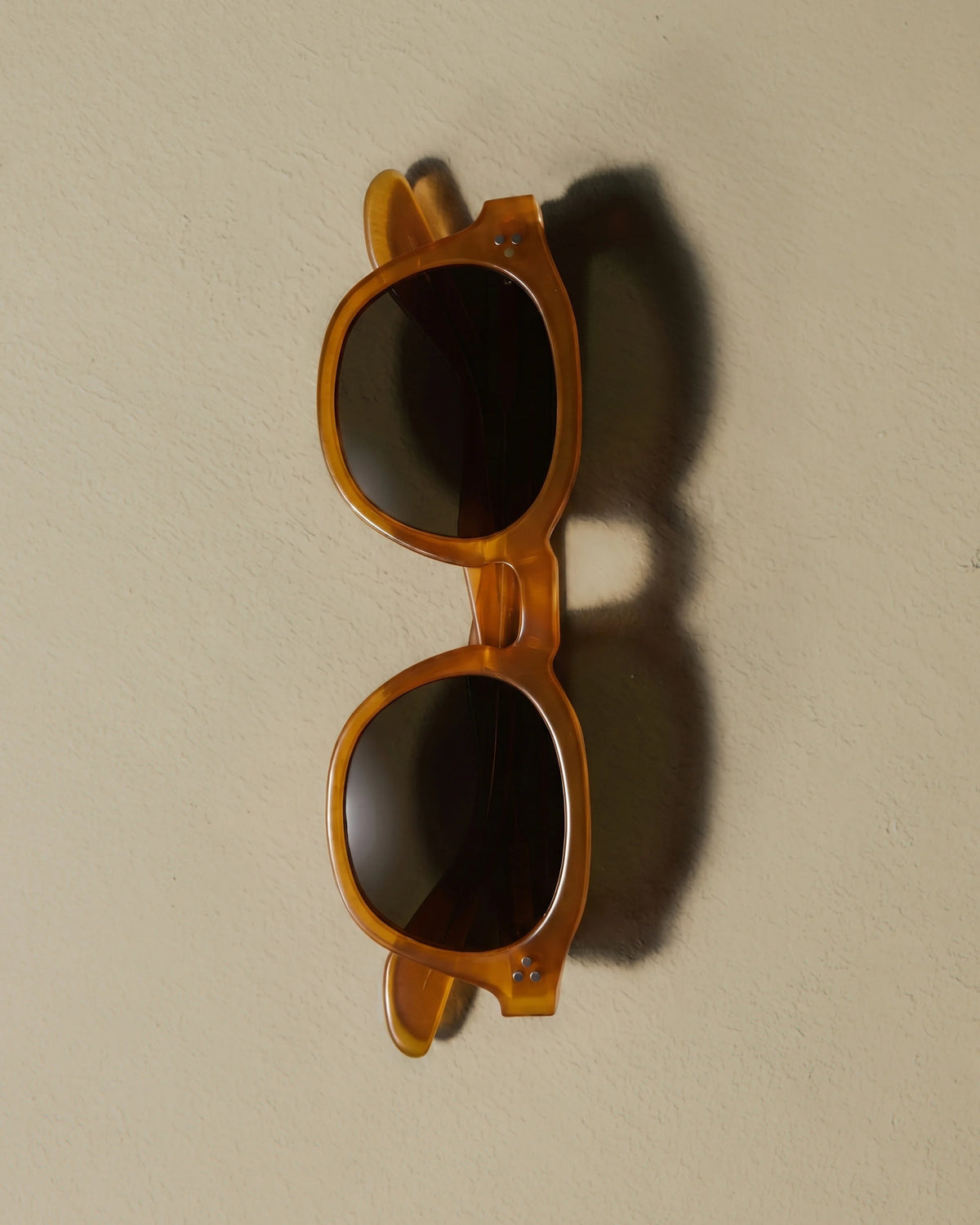 Tahiti Polarized Acetate Sunglasses - One Size / Clear Taupe with Brown lens