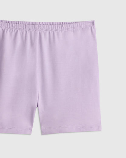 Organic Cotton Cartwheel Shorts - 2T / Bright Blush