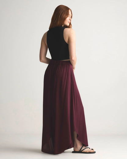 Washable Stretch Silk Palazzo Pants - XS / Black
