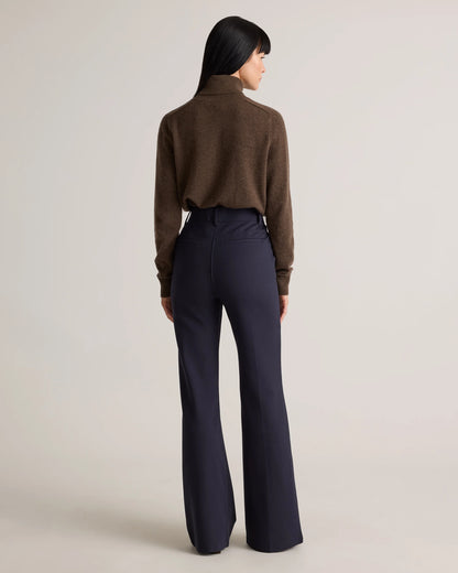 Ultra-Stretch Ponte Flare Leg Pants - XS / Espresso