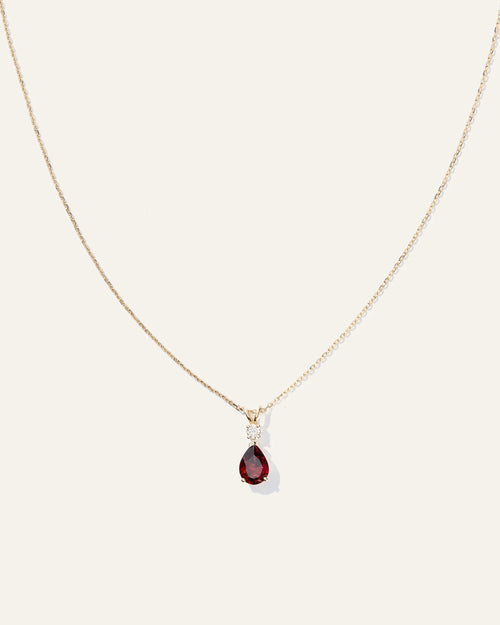 14K Gold Diamond & Semi-Precious Gemstone Drop Necklace - One Size / Yellow Gold