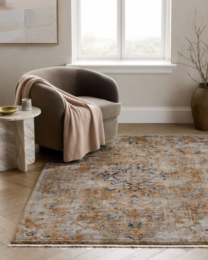 Sari Performance Rug - 5'3" x 7'10" / Spice/Gold