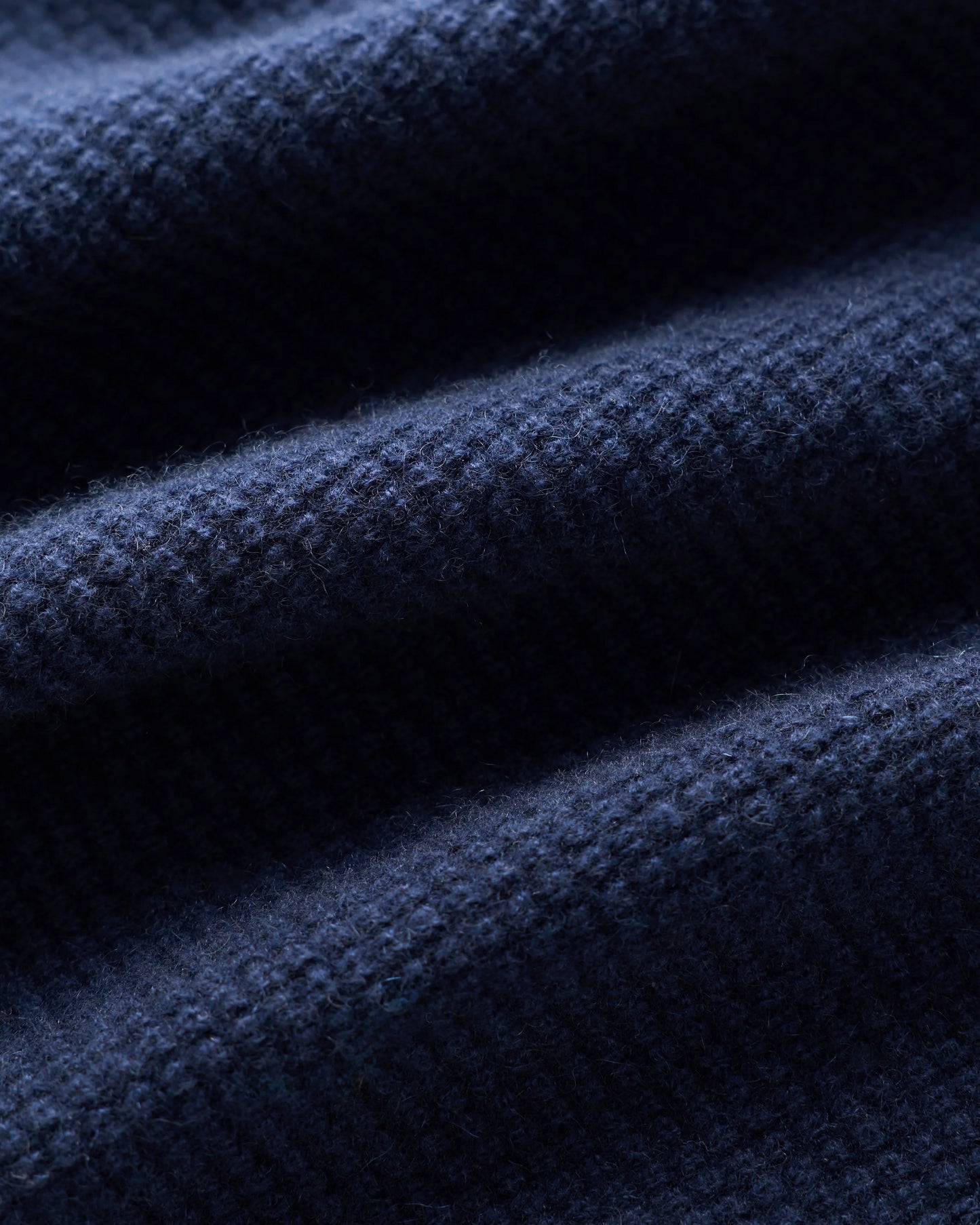 Mongolian Cashmere Waffle Sweatshirt - S / Faded Denim