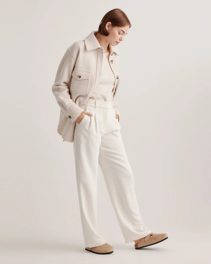 Water Repellent Suede Clog Mule - 5 / Dune
