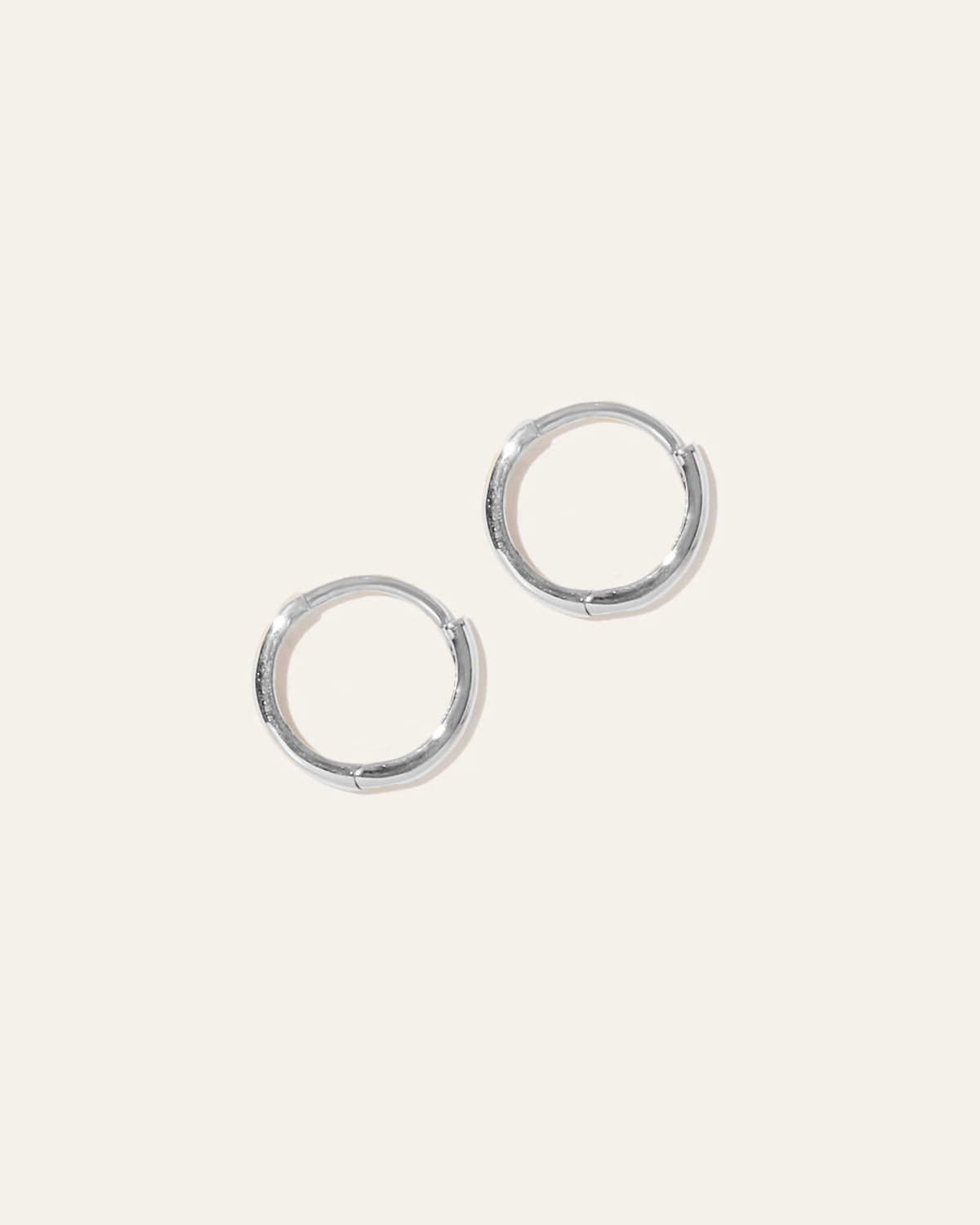 14K Gold Second Piercing Tiny Huggie - Pair - One Size / Yellow Gold