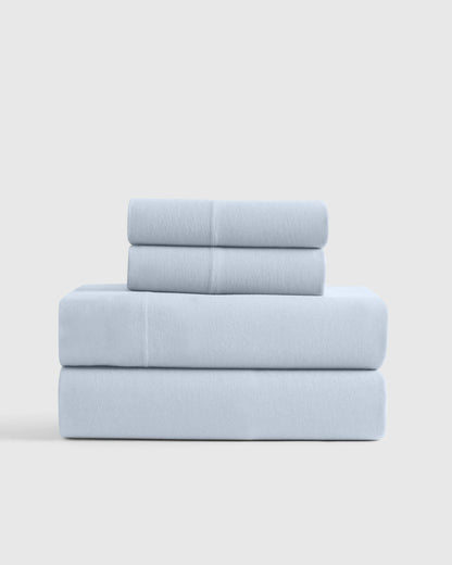 Organic Jersey Sheet Set - Twin / Light Blue