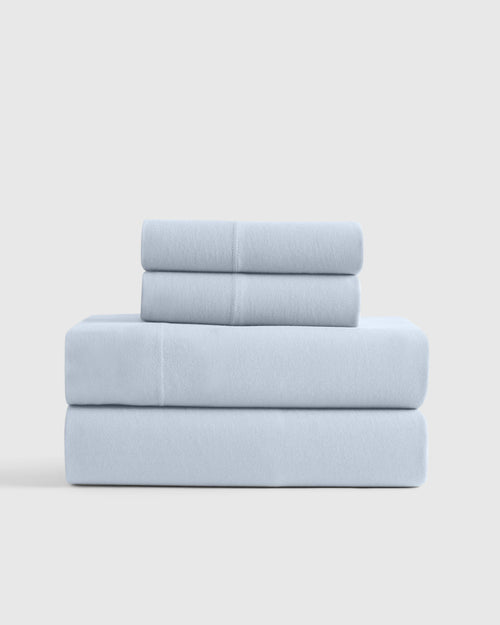 Organic Jersey Sheet Set - Twin / Light Blue