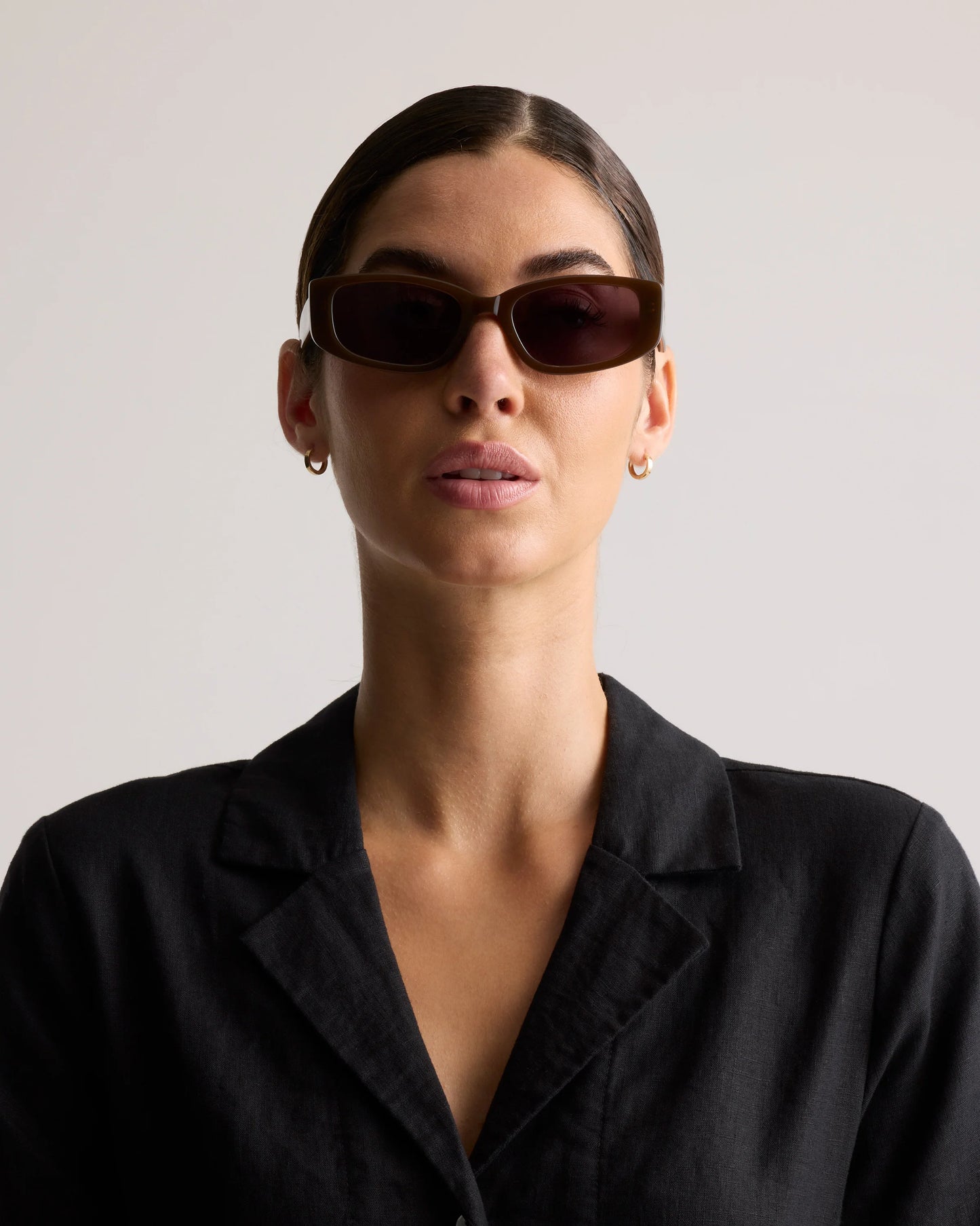 Granada Polarized Acetate Sunglasses - One Size / Cream with Grey lens