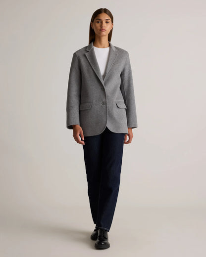 Double-Faced Merino Wool Soft Blazer - XS / Caramel