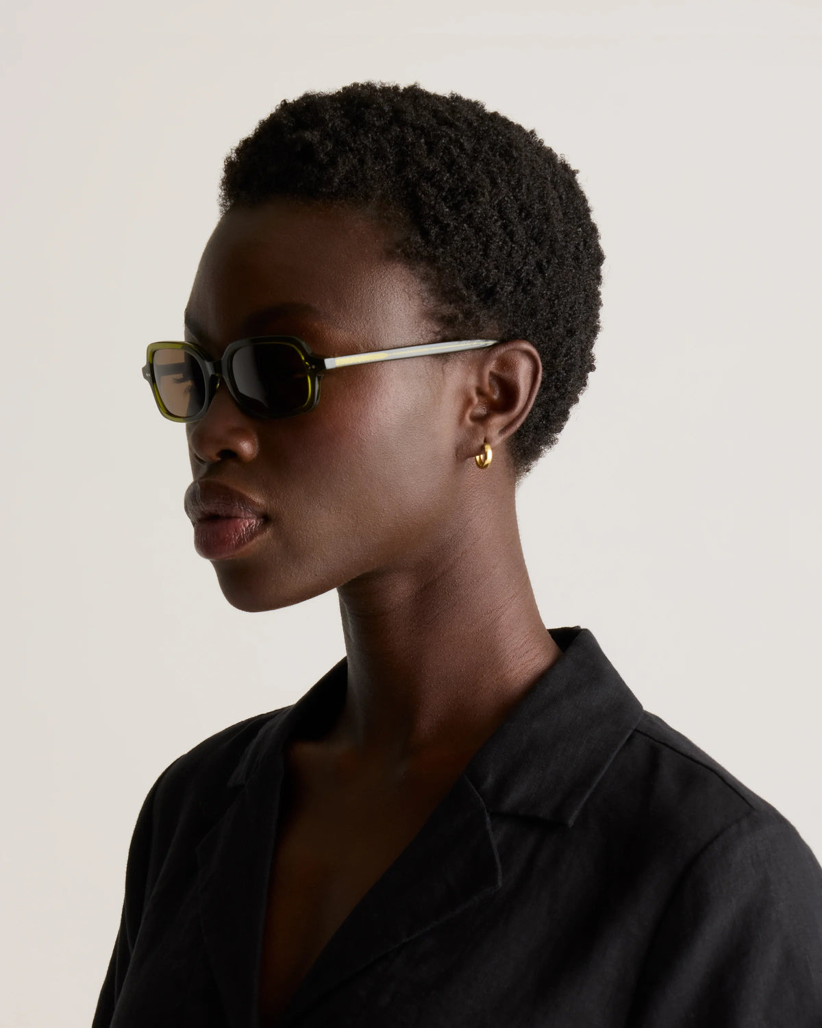 Santiago Polarized Acetate Sunglasses - One Size / Fawn Tortoise with Green lens